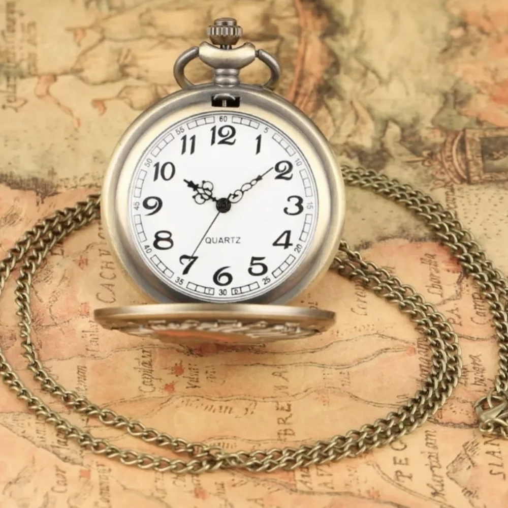 New Quartz Ancient Indian Colorful Portrait Design Pocket Watch necklace, T1MIS